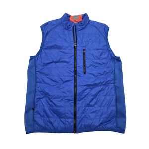 Fennec Primaloft Golf Full Zip Blue Men's Puffer Vest - M‎